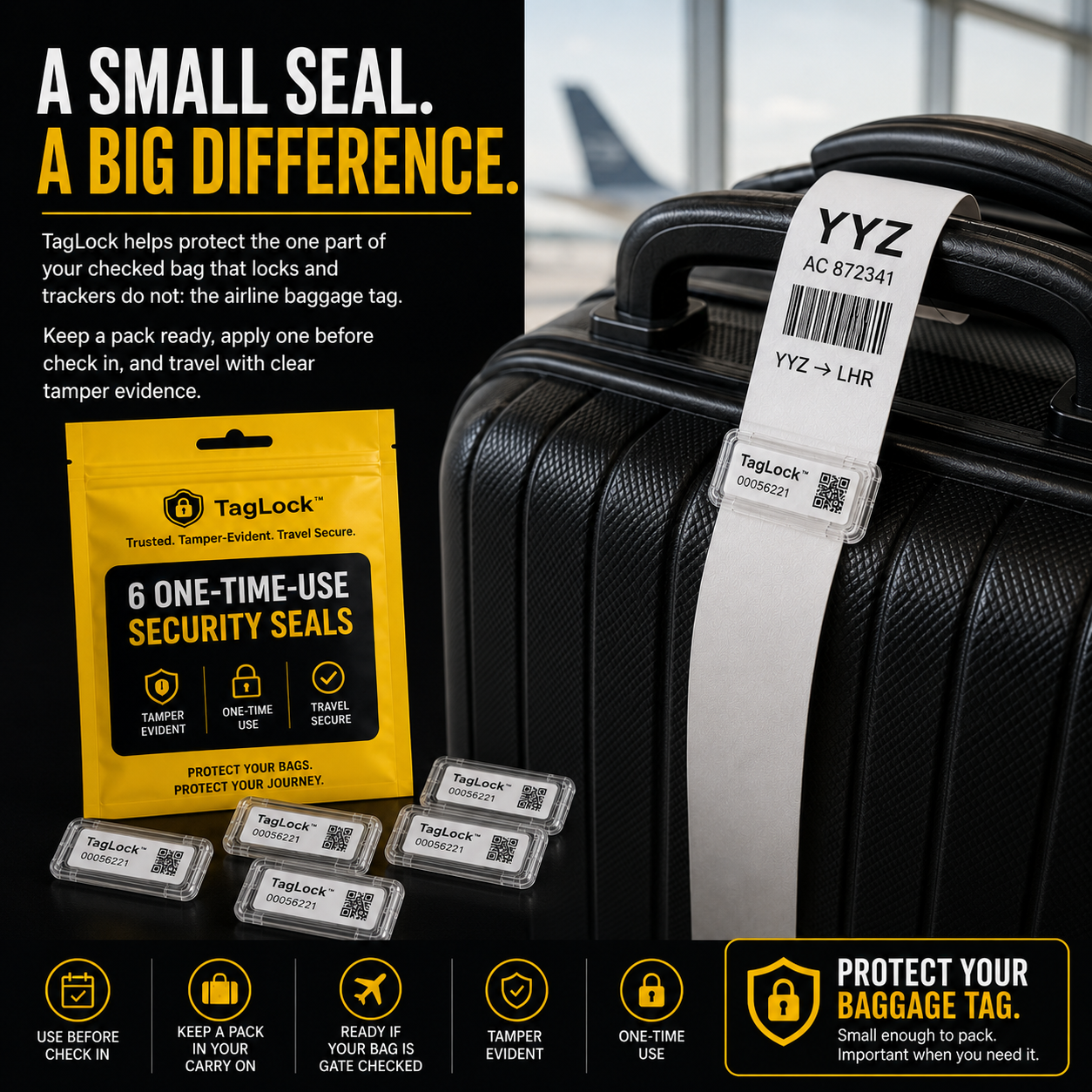 TagLock™ Baggage Tag Security Seals