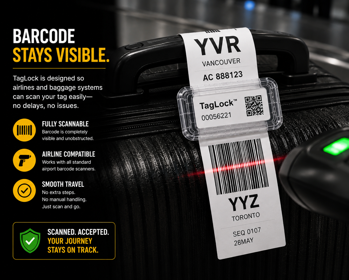 TagLock™ Baggage Tag Security Seals